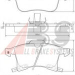 37361 A.B.S. комплект тормозных колодок