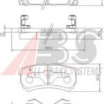 37384 A.B.S. комплект тормозных колодок
