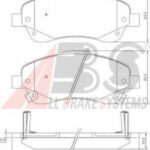 37400 A.B.S. комплект тормозных колодок