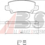 37406 A.B.S. комплект тормозных колодок