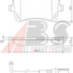 37413 A.B.S. комплект тормозных колодок