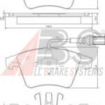 37415 A.B.S. комплект тормозных колодок
