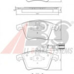 37416 A.B.S. комплект тормозных колодок