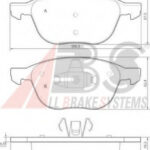 37422 A.B.S. комплект тормозных колодок