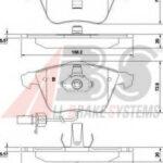 37425 A.B.S. комплект тормозных колодок