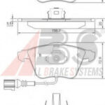 37426 A.B.S. комплект тормозных колодок