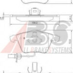 37428 A.B.S. комплект тормозных колодок