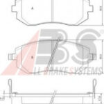 37446 A.B.S. комплект тормозных колодок