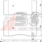 37447 A.B.S. комплект тормозных колодок