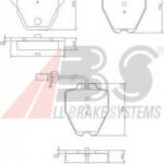 37448 A.B.S. комплект тормозных колодок
