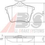 37466 A.B.S. комплект тормозных колодок