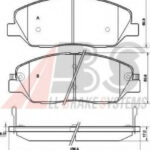 37522 A.B.S. комплект тормозных колодок