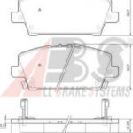 37529 A.B.S. комплект тормозных колодок