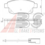 37560 A.B.S. комплект тормозных колодок
