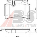37575 A.B.S. комплект тормозных колодок