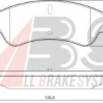 37578 A.B.S. комплект тормозных колодок