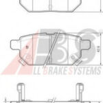 37580 A.B.S. комплект тормозных колодок