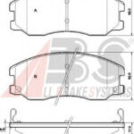 37582 A.B.S. комплект тормозных колодок