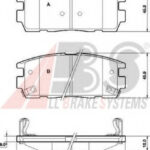 37583 A.B.S. комплект тормозных колодок