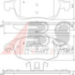 37598 A.B.S. комплект тормозных колодок