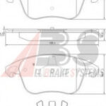 37599 A.B.S. комплект тормозных колодок