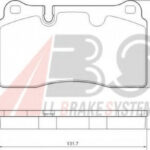 37614 A.B.S. комплект тормозных колодок
