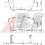 37616 A.B.S. комплект тормозных колодок