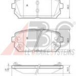 37621 A.B.S. комплект тормозных колодок