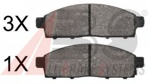 37624 A.B.S. комплект тормозных колодок