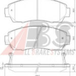 37627 A.B.S. комплект тормозных колодок