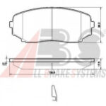 37643 A.B.S. комплект тормозных колодок