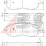 37648 A.B.S. комплект тормозных колодок