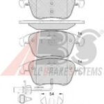37675 A.B.S. комплект тормозных колодок
