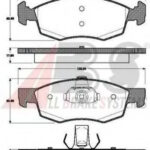 37679 A.B.S. комплект тормозных колодок