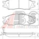 37680 A.B.S. комплект тормозных колодок