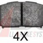 37755 A.B.S. комплект тормозных колодок