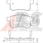 37756 A.B.S. комплект тормозных колодок