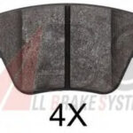 37784 A.B.S. комплект тормозных колодок