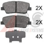 37795 A.B.S. комплект тормозных колодок