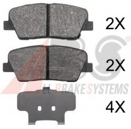 37795 A.B.S. комплект тормозных колодок