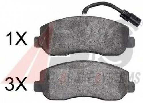 37848 A.B.S. комплект тормозных колодок