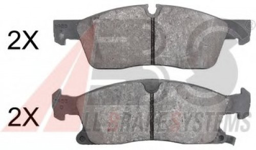 37878 A.B.S. комплект тормозных колодок