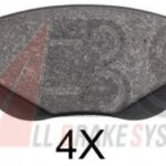 37885 A.B.S. комплект тормозных колодок