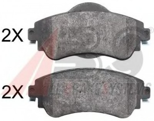 37890 A.B.S. комплект тормозных колодок 37890 A.B.S. комплект тормозных колодок