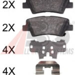 37914 A.B.S. комплект тормозных колодок