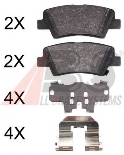 37914 A.B.S. комплект тормозных колодок