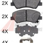 37916 A.B.S. комплект тормозных колодок
