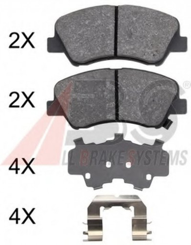 37916 A.B.S. комплект тормозных колодок