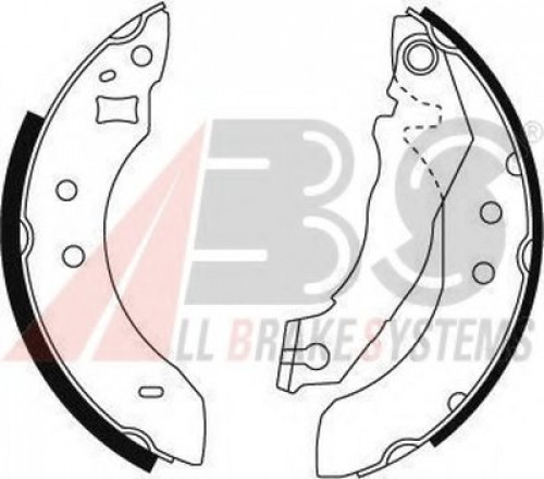 8793 A.B.S. комплект тормозных колодок