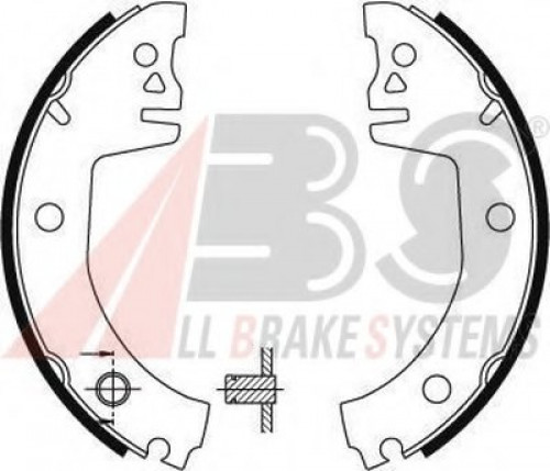 8911 A.B.S. гальмівні колодки зад. polo/fox/lupo/ibiza/cordoba/fabia/felicia/cube/favorit/a2 92-